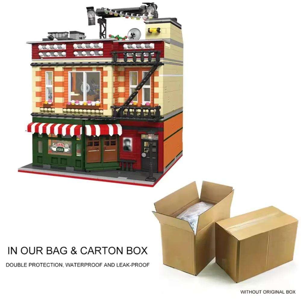 89106 89106 Creative Expert MOC Street View American TV Central Perk Friended Modular House Building Blocks Downtown Puzzle